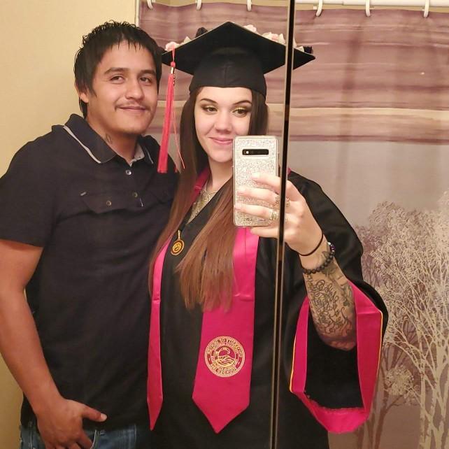 Kaitlynn's graduation from college in 2018.
