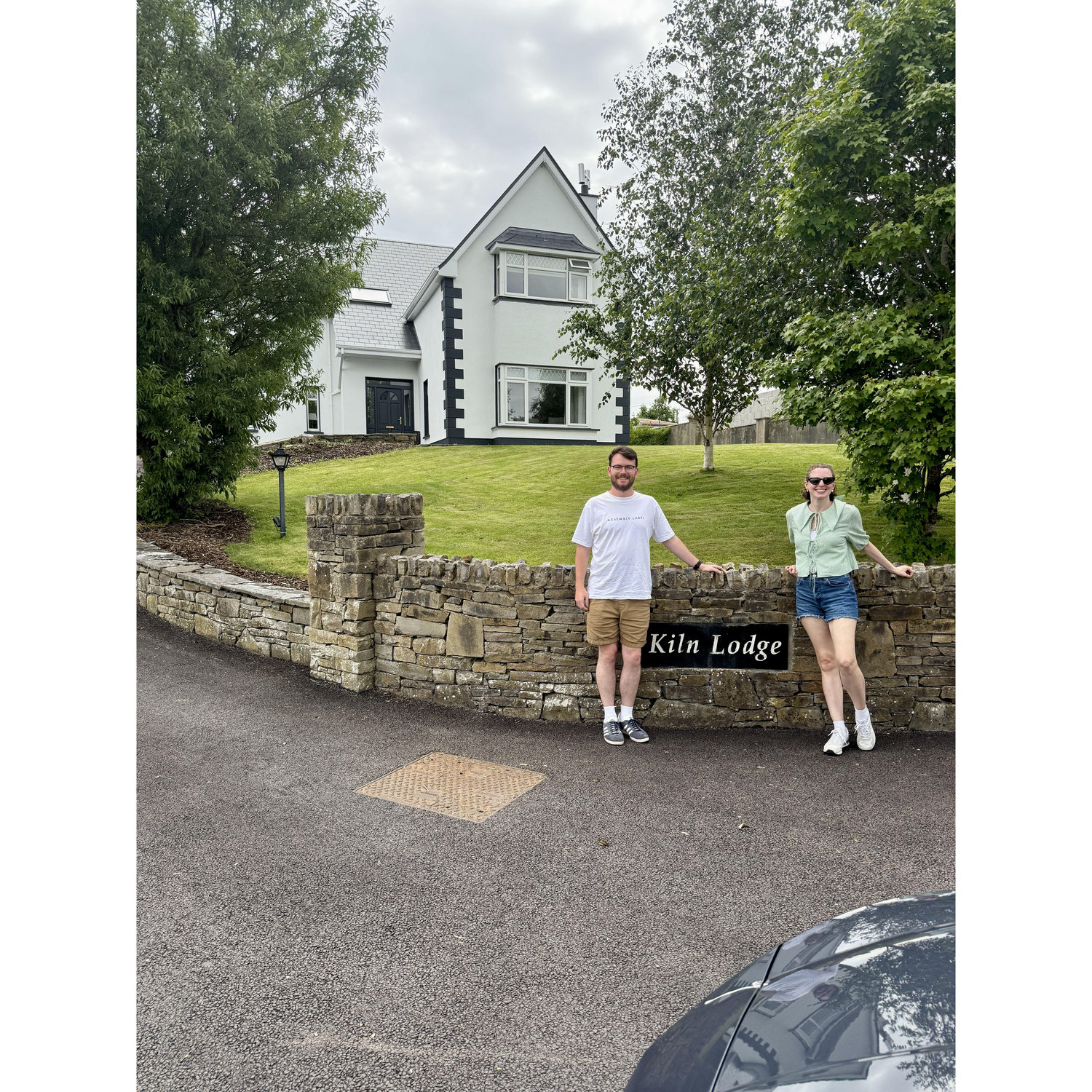 June 2025 - This picture was taken in front of the Ireland house Ciaran grew up in!