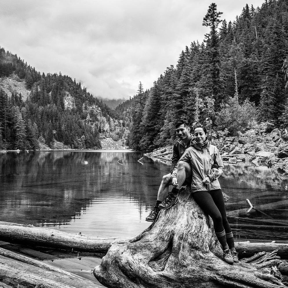 Camping at Lindeman Lake after the gorgeous views from Mt. Cheam. Our first of many camp nights together.
