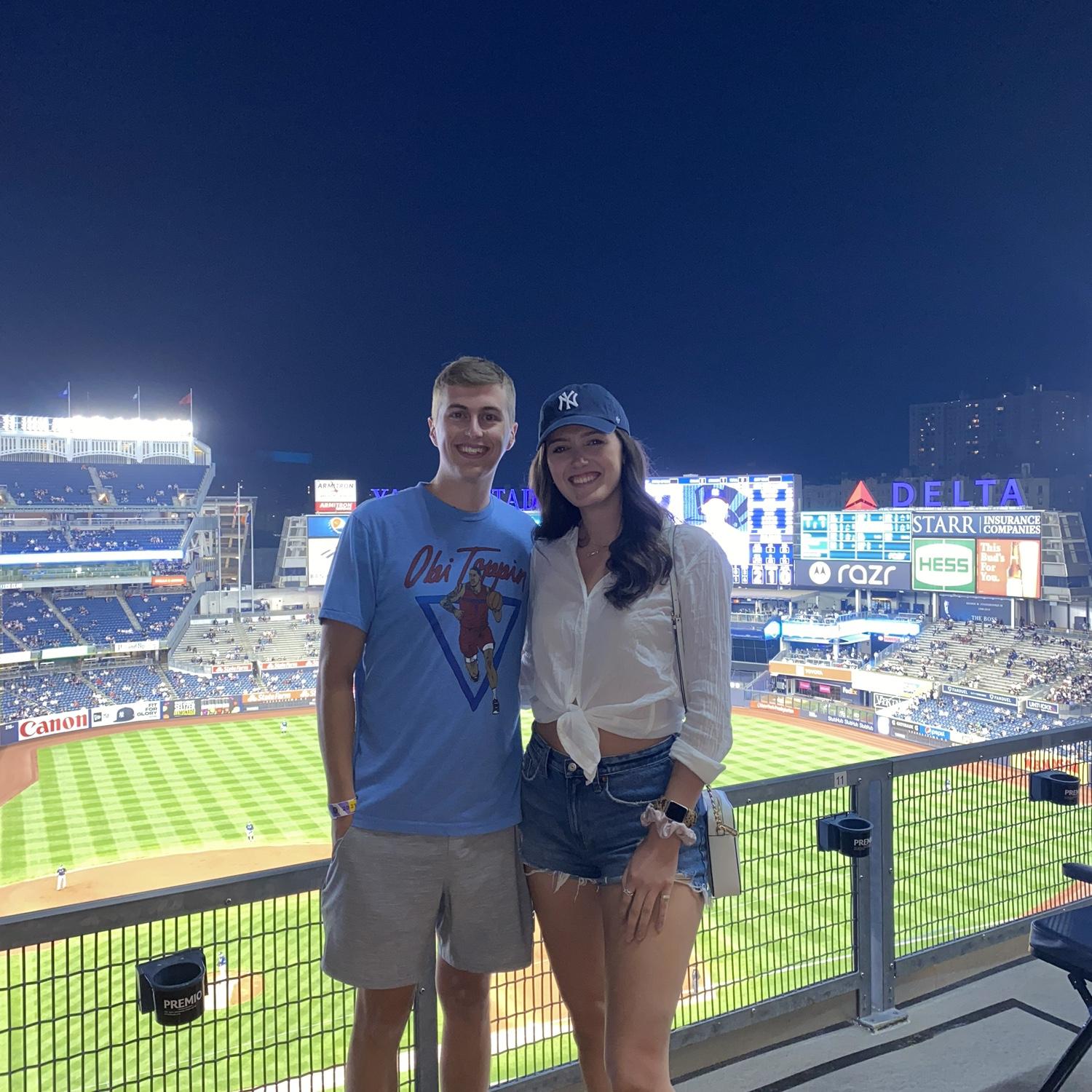 Matt’s first time in New York - we decided to check another baseball stadium off the list and took him to his first Yankees game!