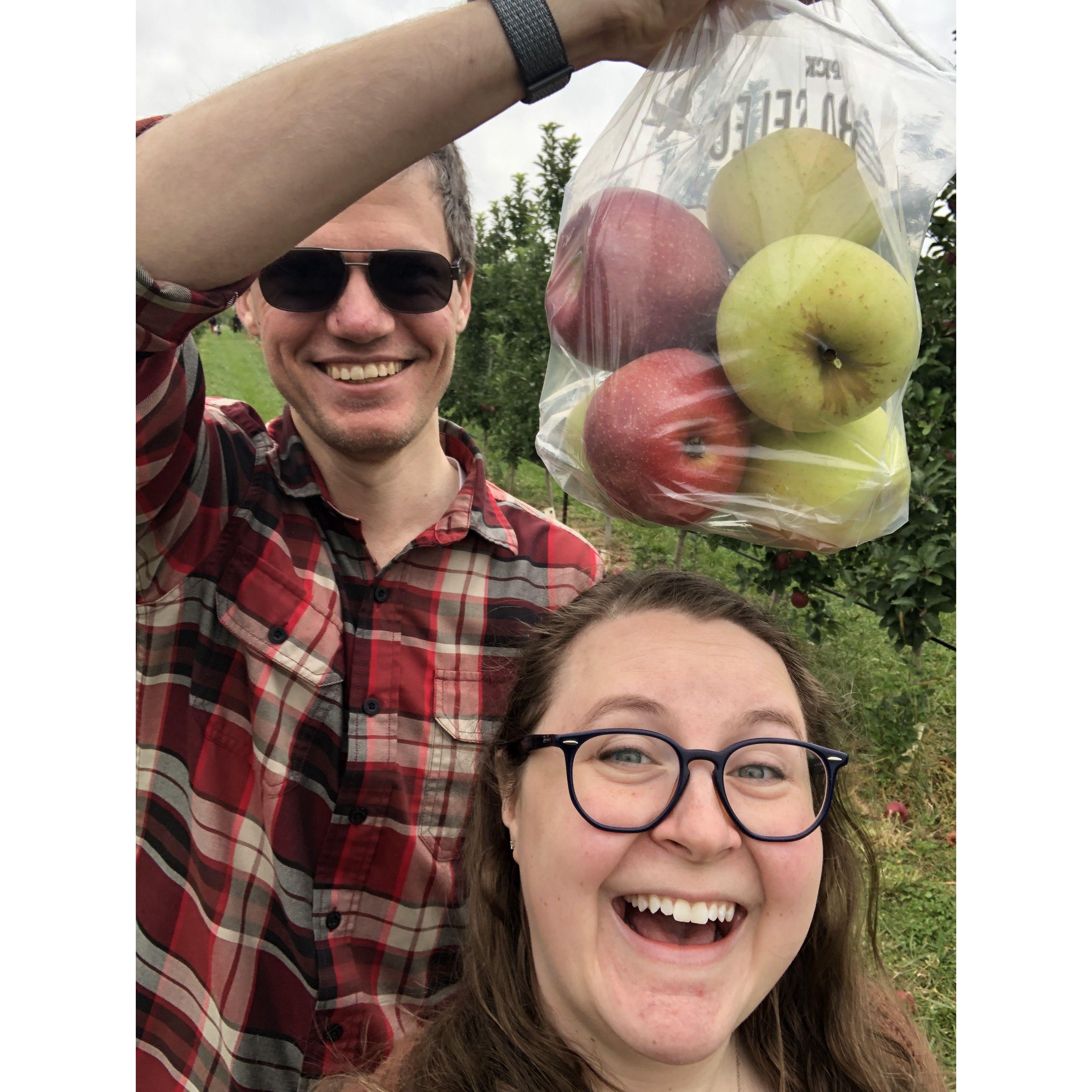 Apple picking pals