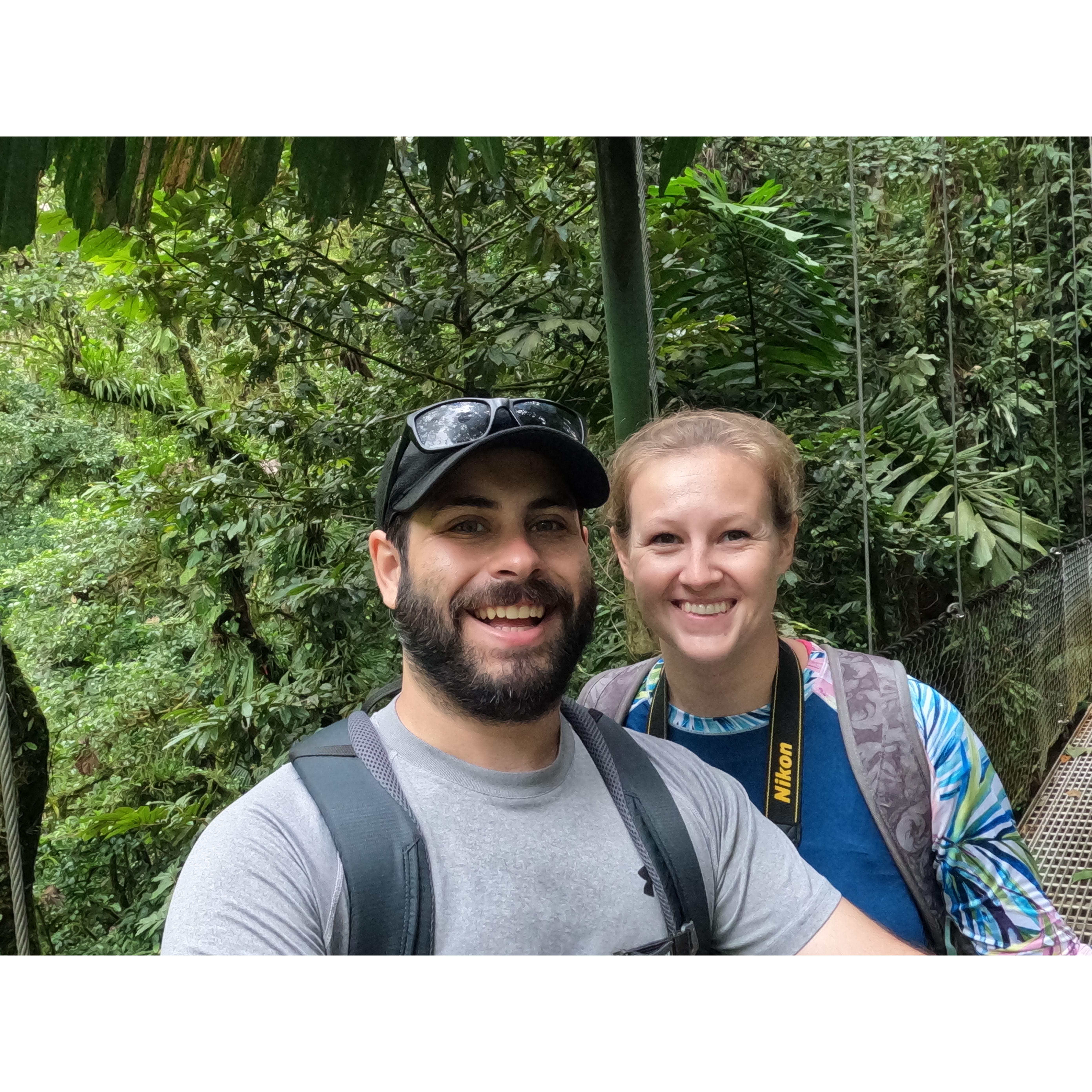 Hanging Bridges in La Fortuna, Costa Rica.
