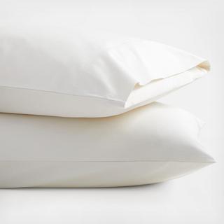 Organic Percale 400 Thread Count Pillowcases, Set of 2