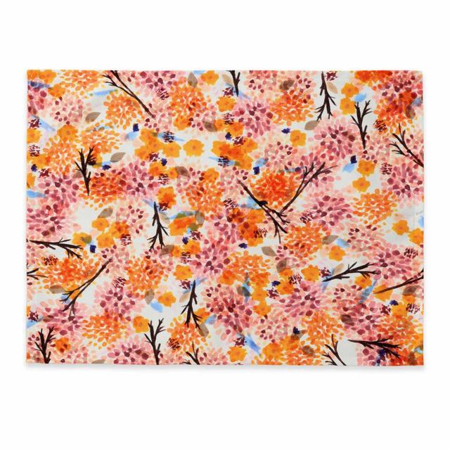 Deny Designs Floral Forest Placemat in Orange (Set of 4)