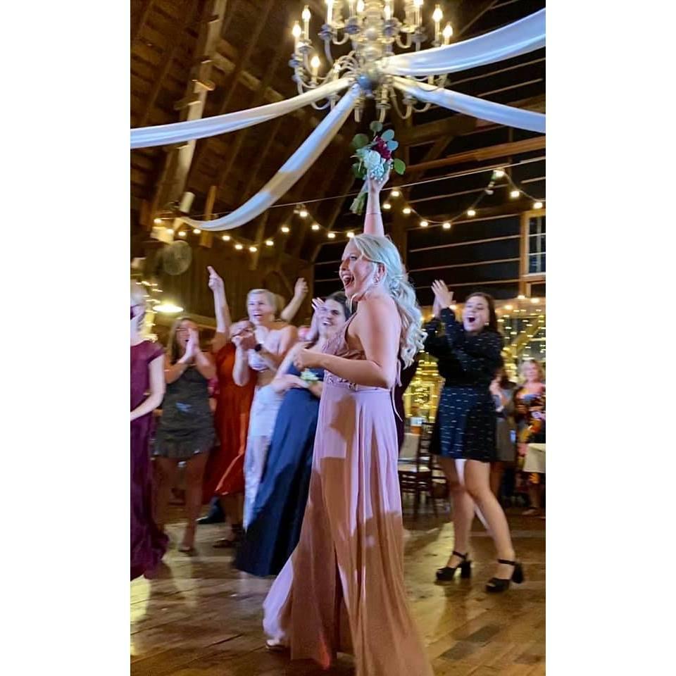Ladies, catching the bouquet really does work ;)