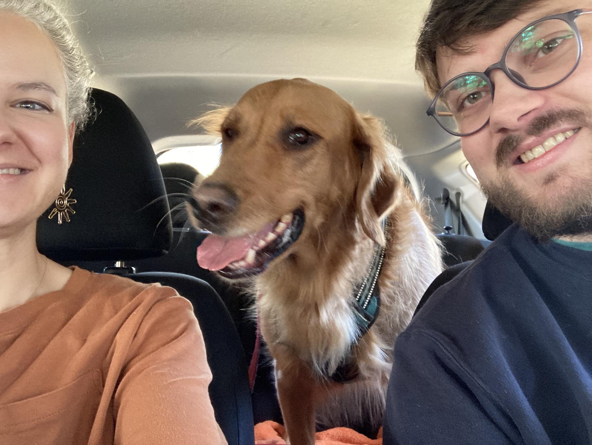 Taking Diesel for a beach excursion at Holden Beach.