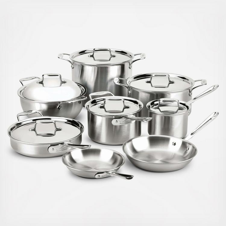 All-Clad D5 Brushed Stainless Steel 1.5 Qt. Covered Saucepan