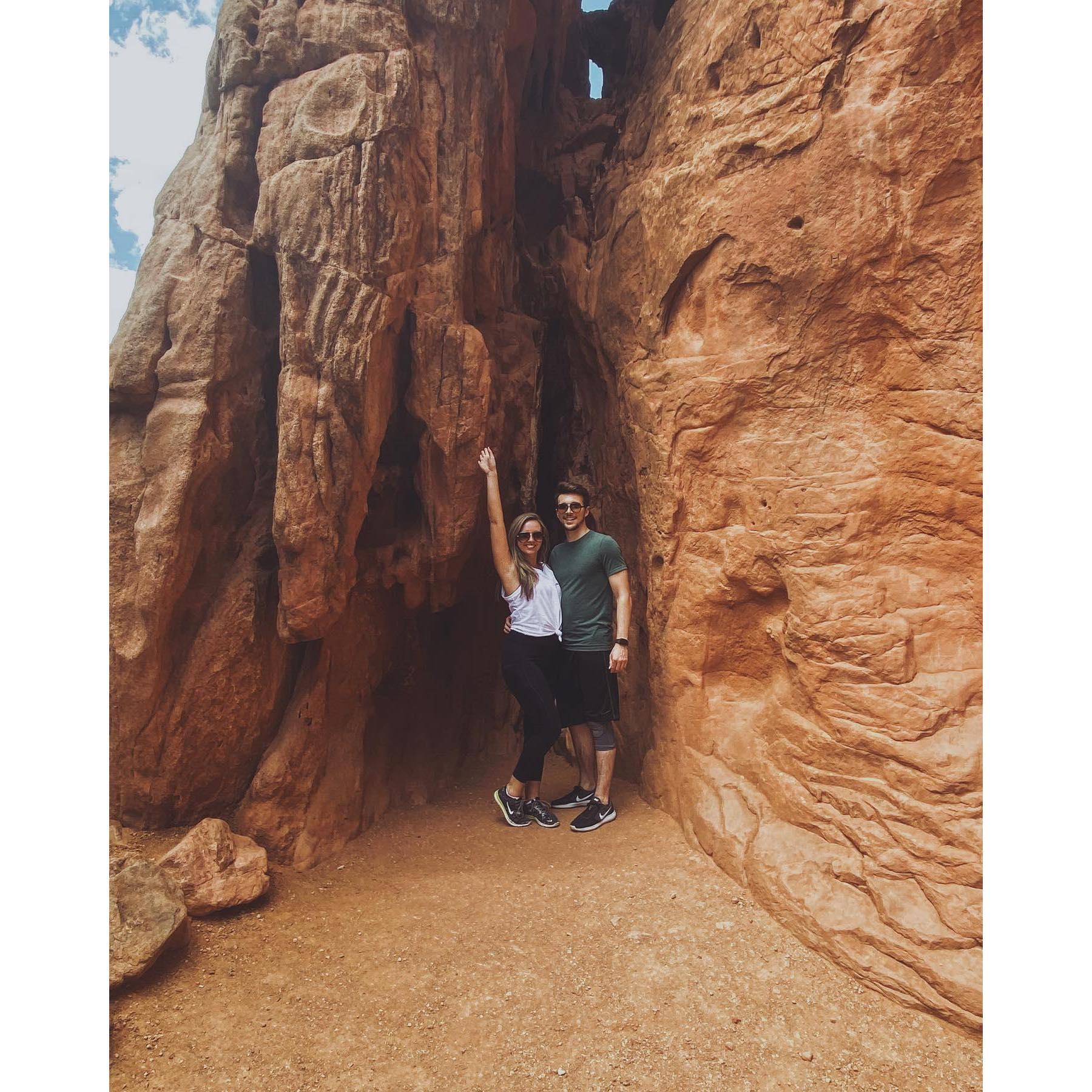Hiking at Garden of the Gods in Colorado Springs, CO