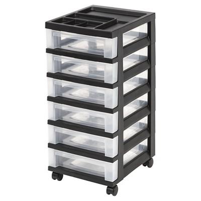 IRIS 6 Drawer Rolling Storage Cart