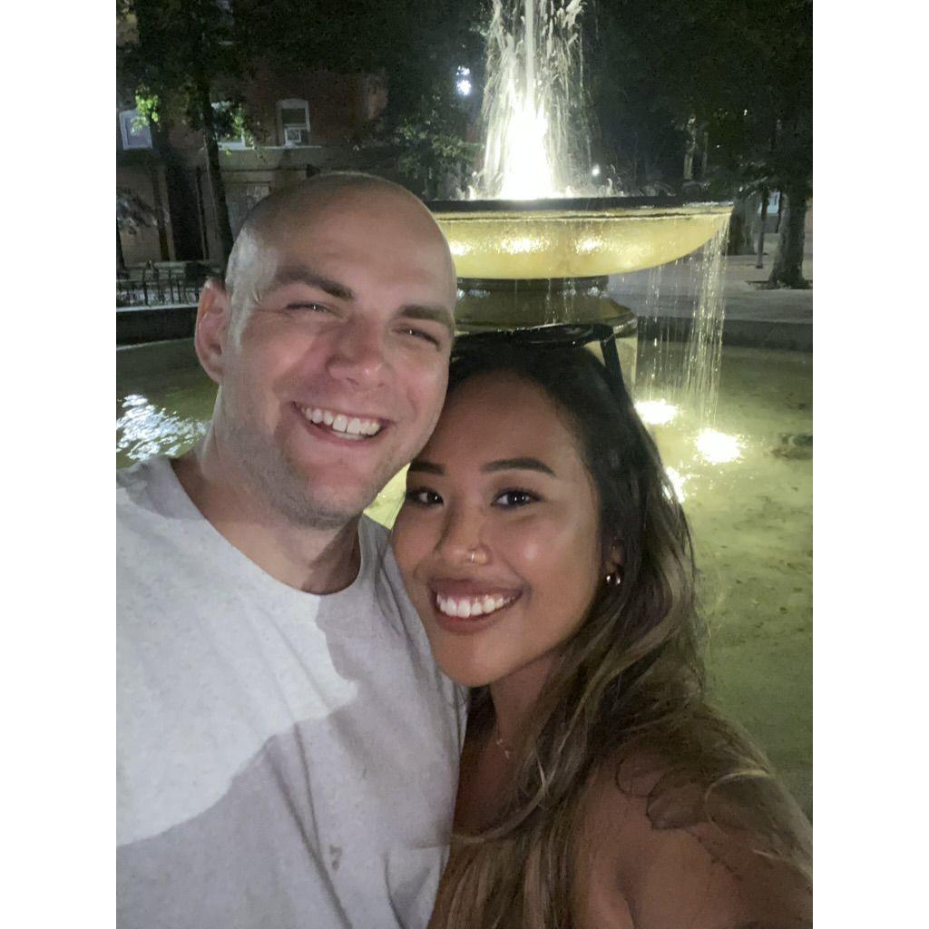 My first time in Massachusetts. RJ took. me to The North End for dinner!