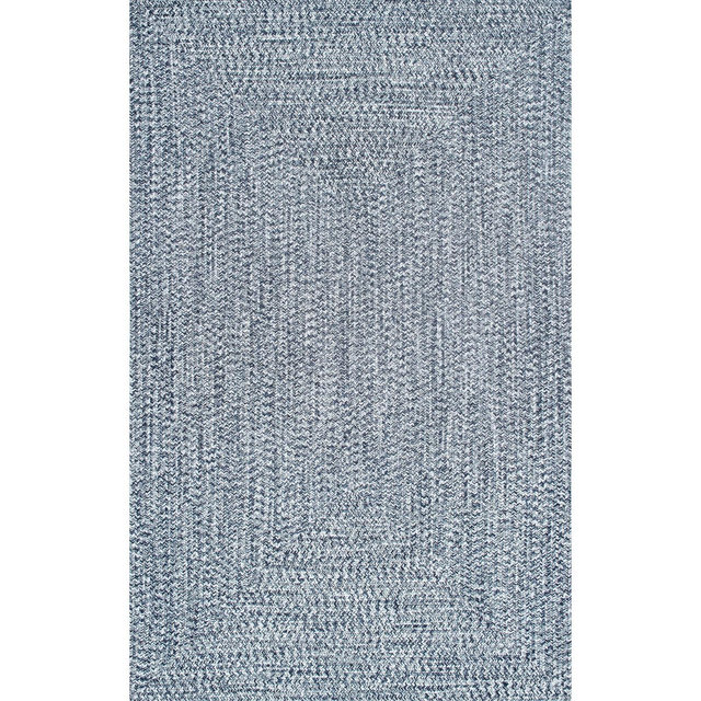2'x3' Wynn Braided Indoor/Outdoor Area Rug Light Blue - nuLOOM