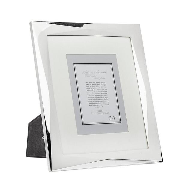 Philip Whitney Geometric Silver Frame - 8" x 10"