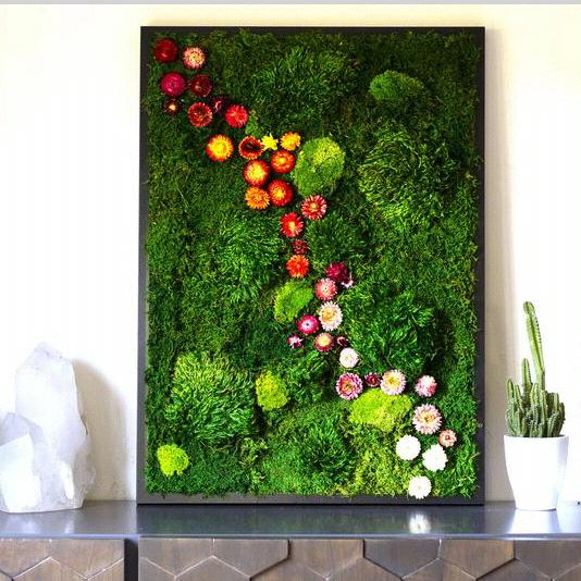 Preserved Moss Art Framed, Wall Decor