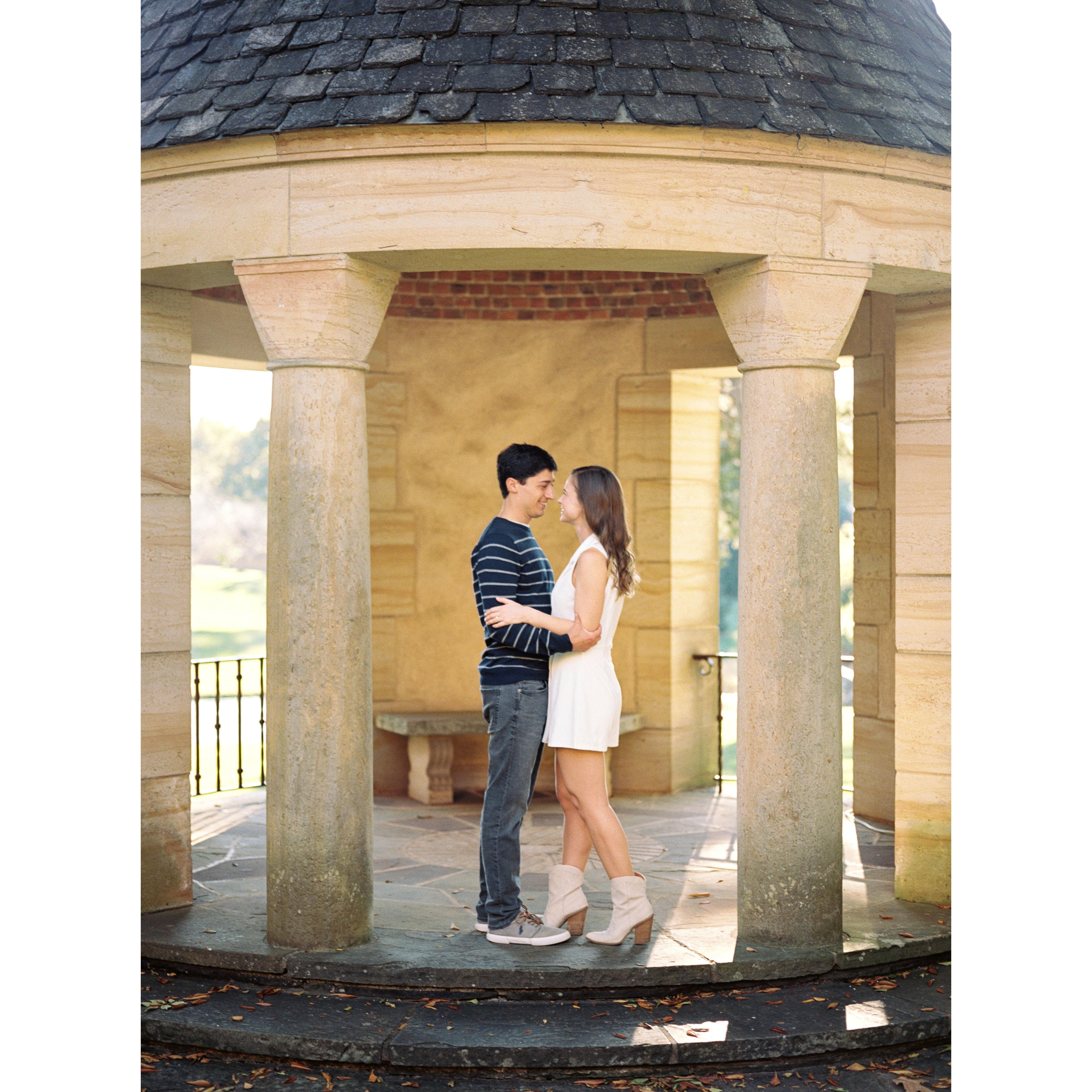 Our engagement photos at Graylyn by the fabulous David Howell