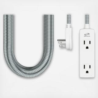 3-Outlet Fabric Power Cord