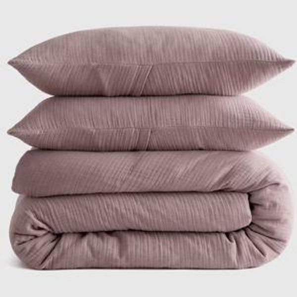 Organic Airy Gauze Duvet Cover Set | Quince in Fig