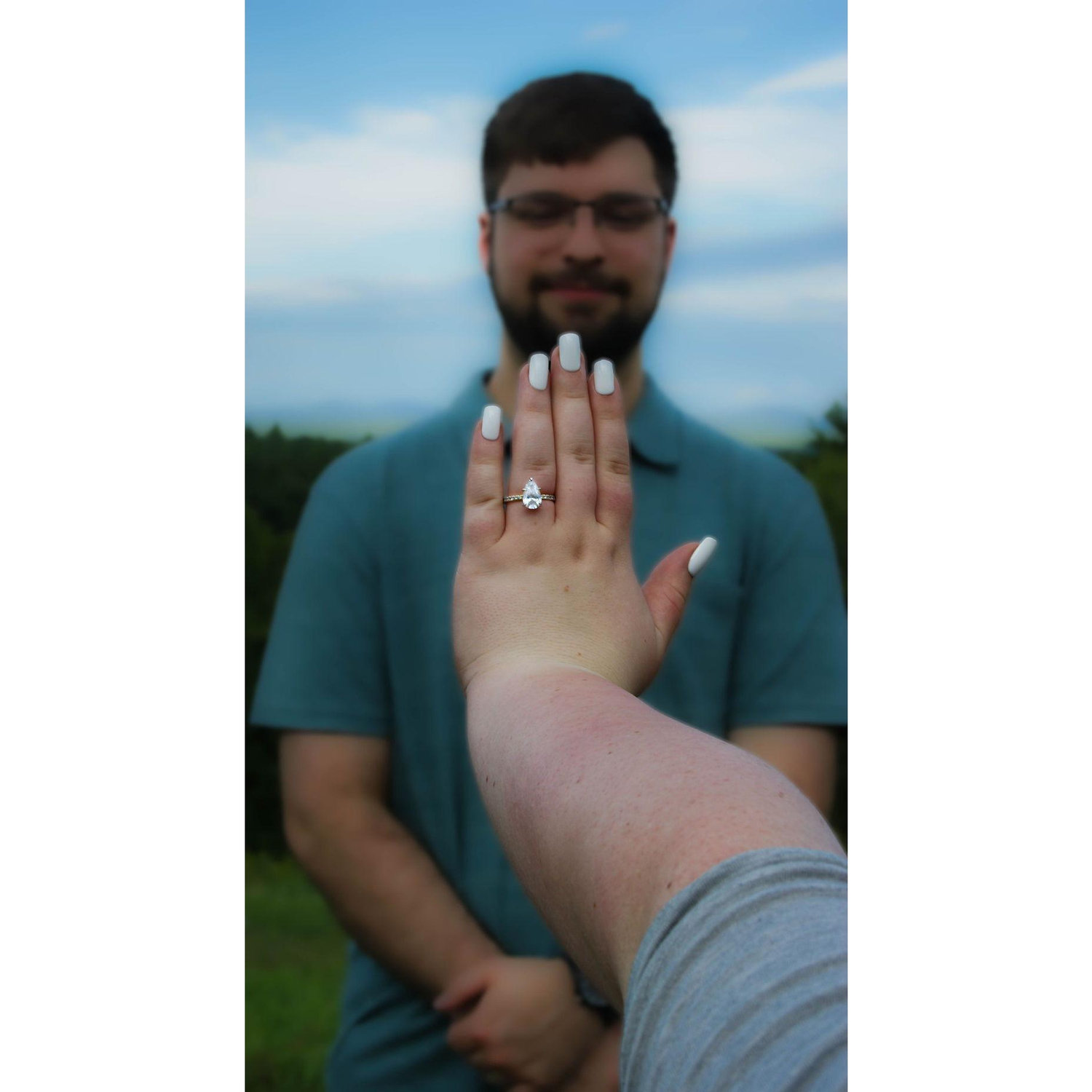 Engagement shoot on Crotched Mountain (Cooper Redmond/Antrim Photography)