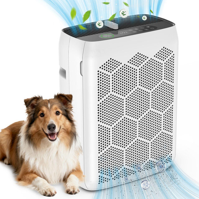 Teendow Air Purifier for Home Large Rooms up to 2200 sq ft, HEPA Air Cleaner with PM2.5 Display,Sleep Mode, Timer, Washable Pre-Filter, Aromatherapy