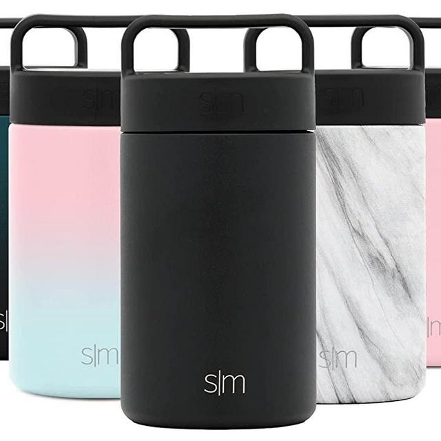 Simple Modern Vacuum Insulated Food Jar Thermos for Hot Food | Reusable Stainless Steel Leak Proof Lunch Storage for Soup, Smoothie Bowl, Oatmeal | Provision Collection | 16oz | Midnight Black