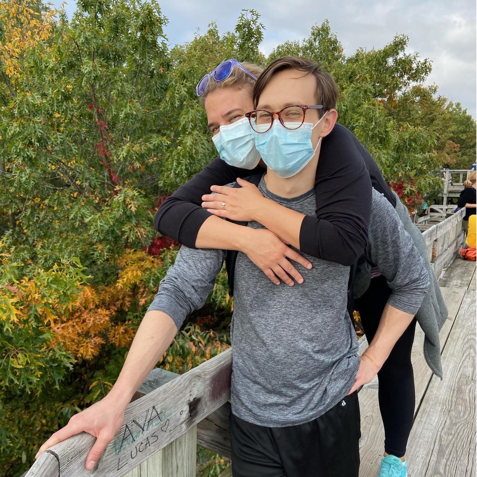Hiking in Southern IL, Fall 2020.