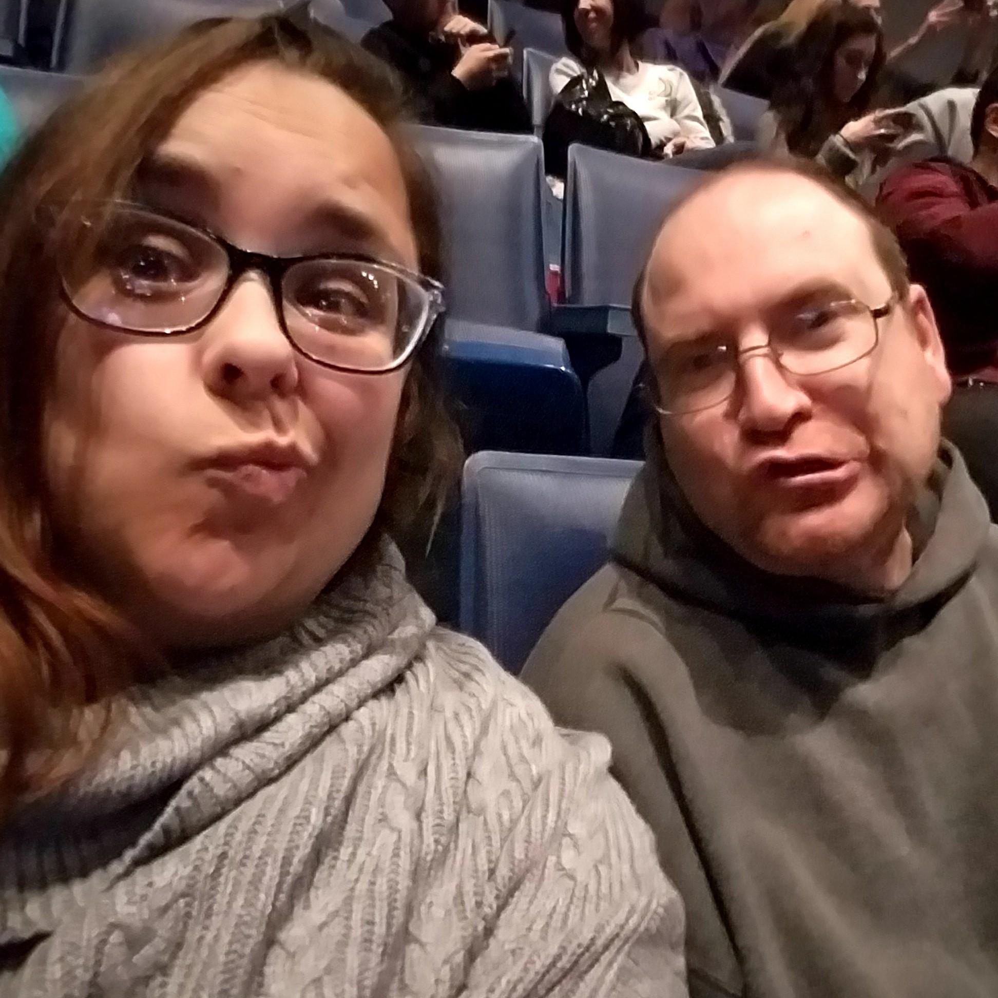 Being silly goofballs.