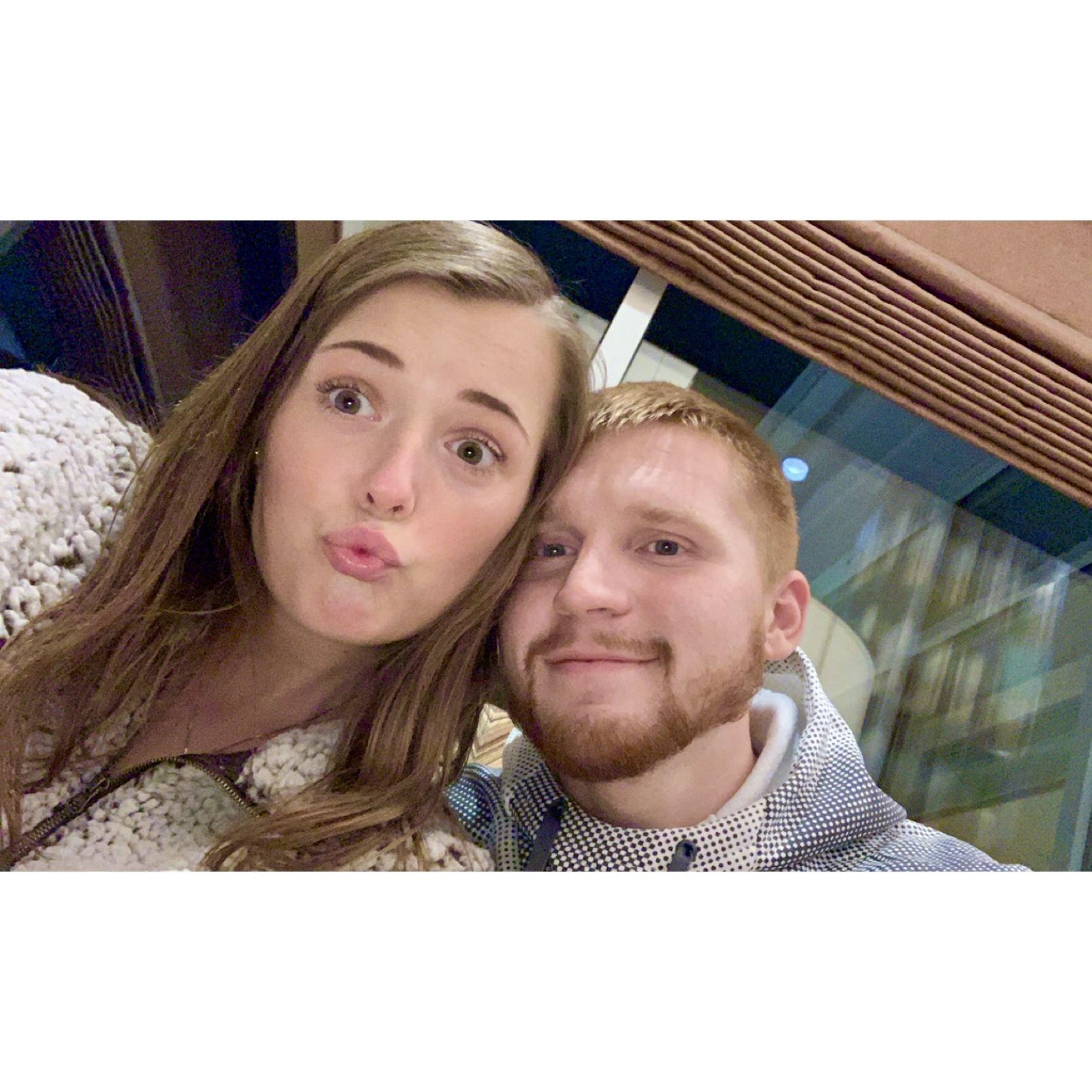 The day we signed the least to our apartment (Dec. 2020)