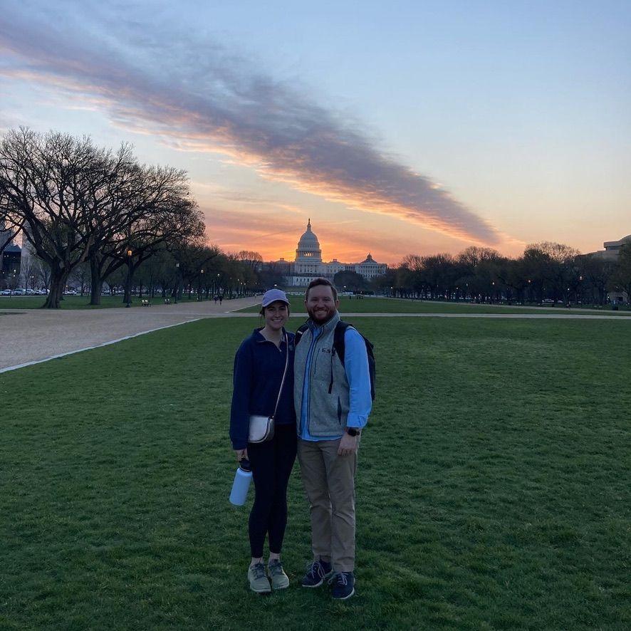 A very early morning walking around DC to see the cherry blossoms in "peak bloom" (cherry blossoms not shown)