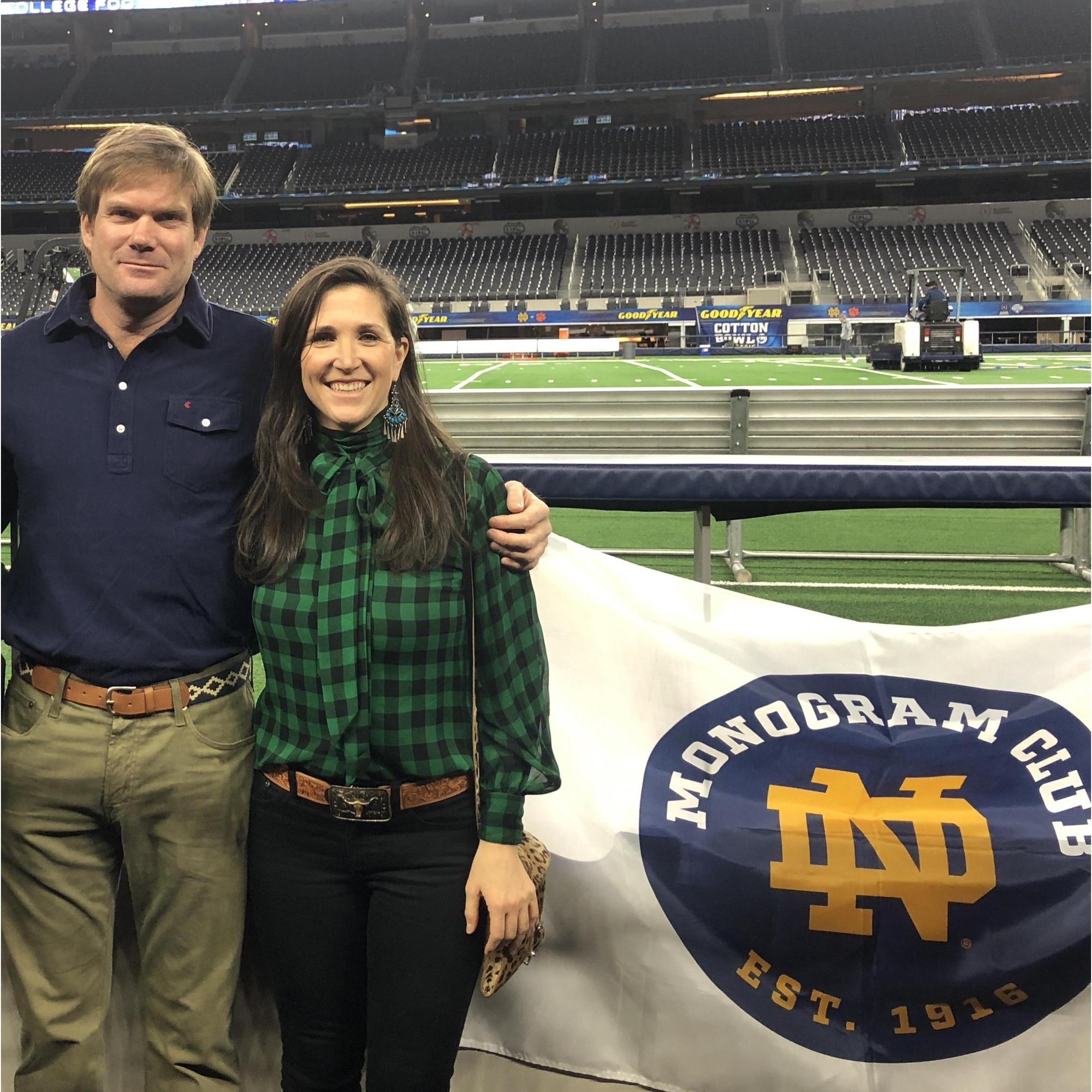Recruiting a new Irish fan!
Cotton Bowl 2018
Dallas, Texas