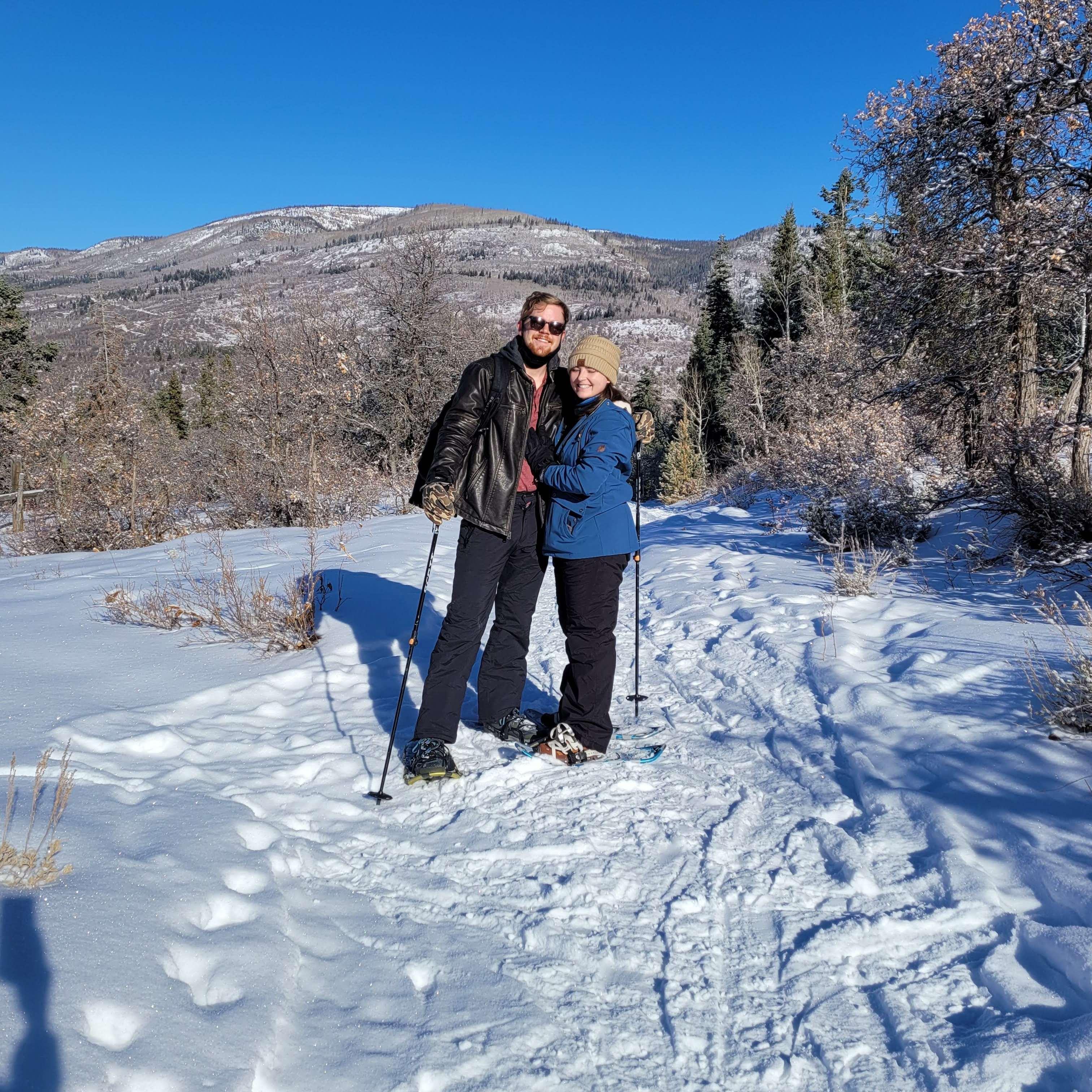 Our first time snowshoeing