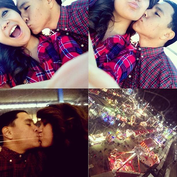 Our very first Rodeo date! This was when Carlos officially asked Gia to be his girlfriend in 2013, upstairs in the NRG Center overlooking the carnival lights was a night to remember