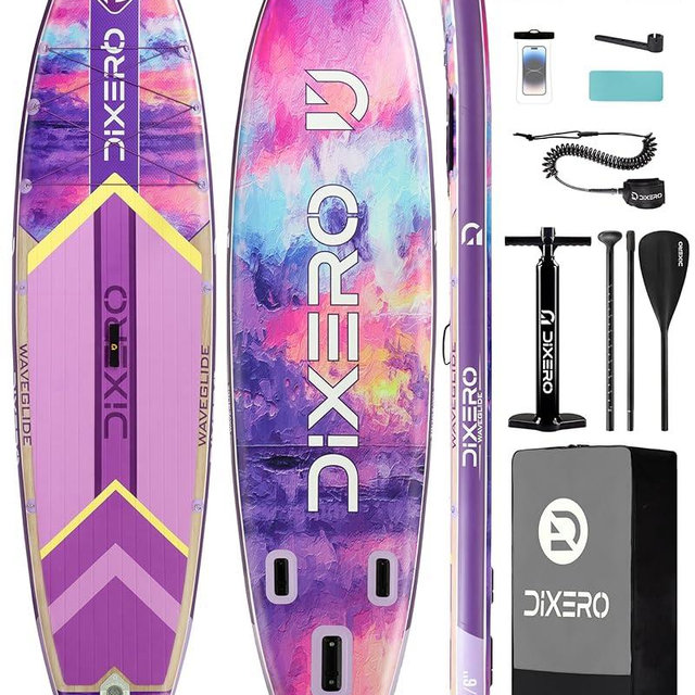 Dixero Inflatable Stand Up Paddle Board with SUP Accessories, 11'*33" Inflatable Paddle Boards for Adults & Youth of All Skill Levels