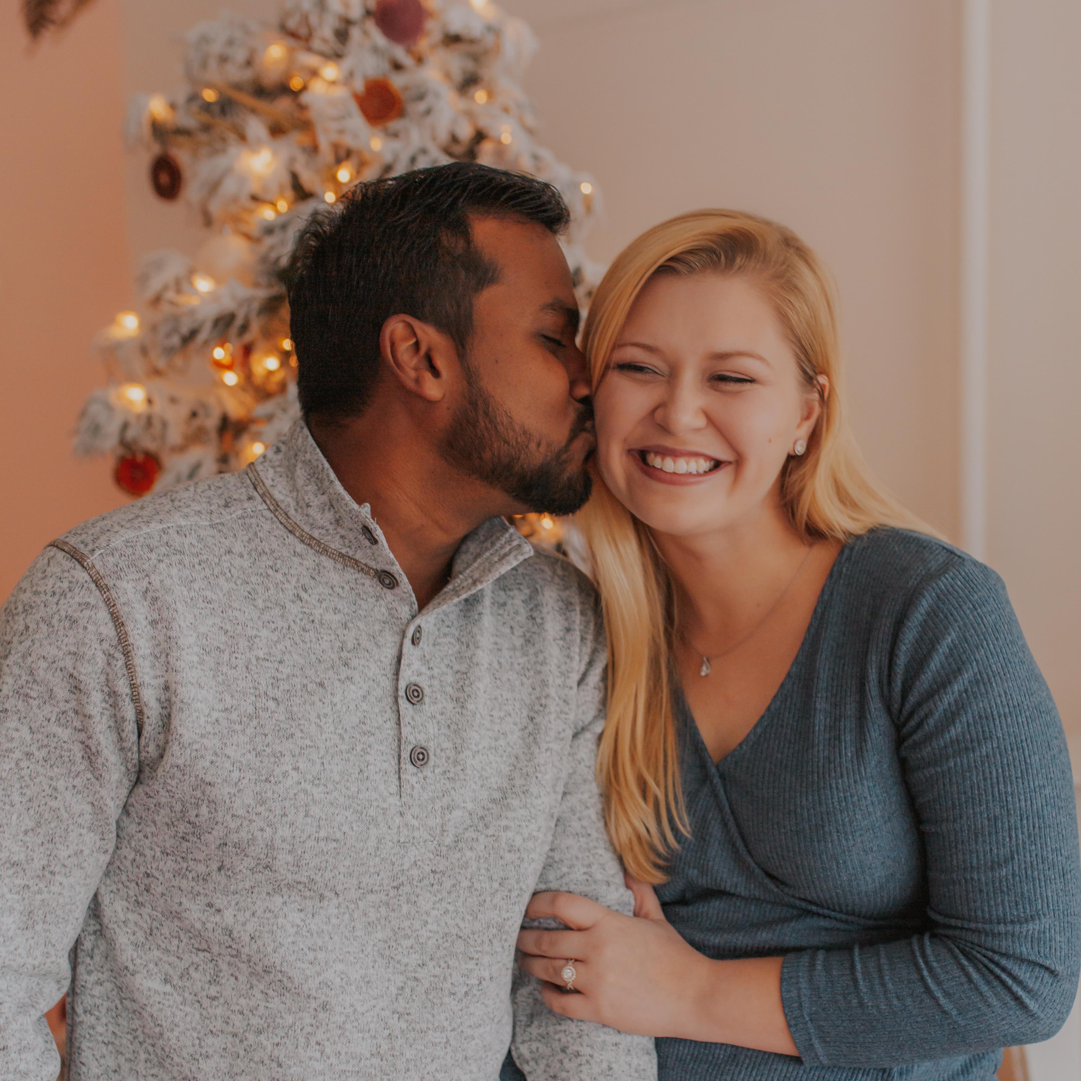 Our wedding photographer took some amazing Christmas photos for our first (and only) engaged Christmas! PC: Kylie Marie Moore Photography