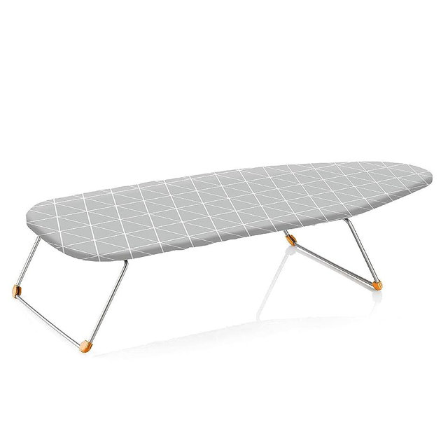 Tabletop Ironing Board with Folding Legs, Extra Wide Countertop Ironing Board with Thick Cotton Cover, Portable Mini Ironing Board for Sewing, Craft Room, Household, Dorm 12x30