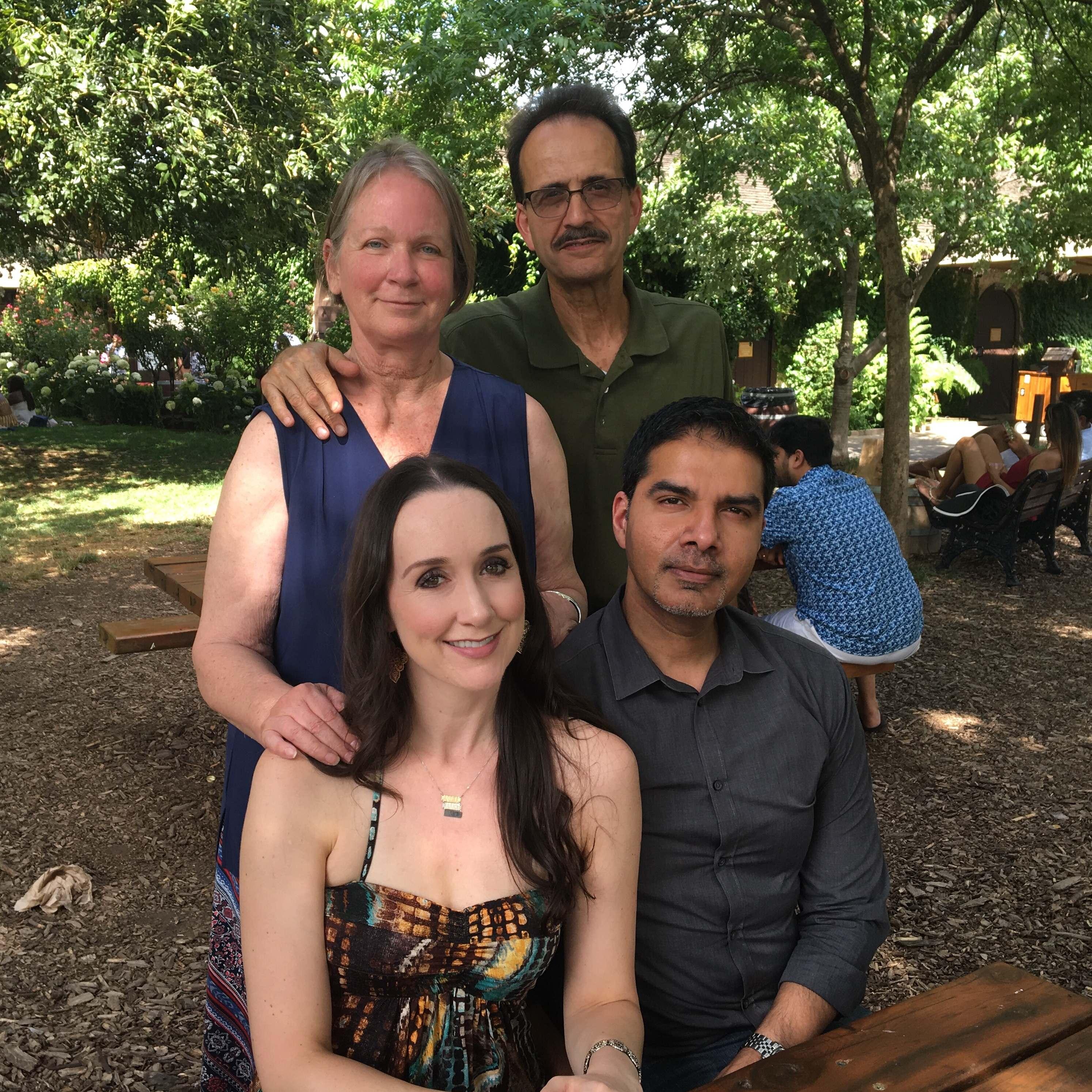 Visiting wine country with Patti's family