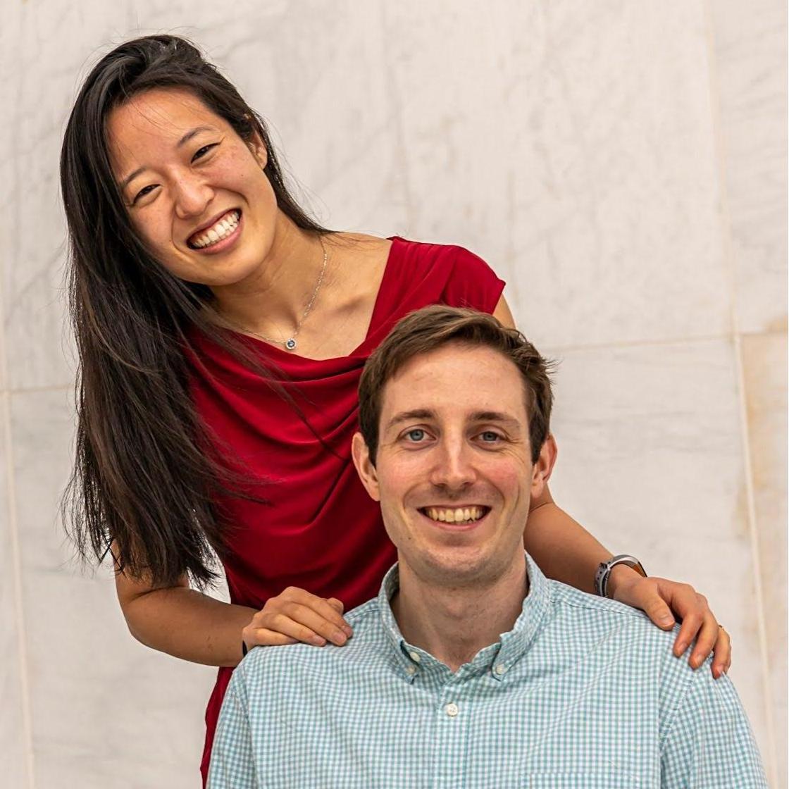From our engagement photo shoot by the Kennedy Center in DC