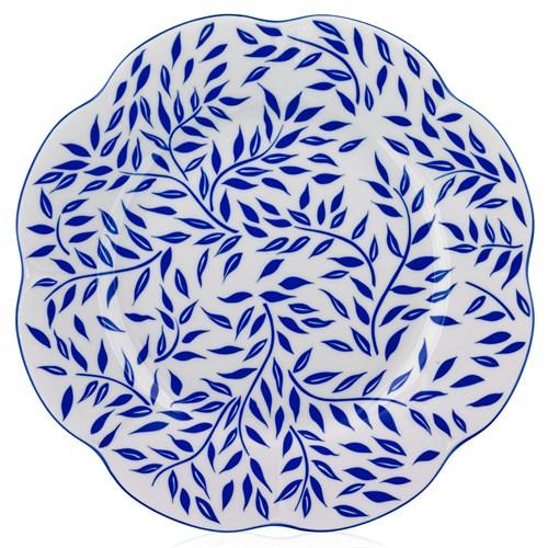 ROYAL LIMOGES NYMPHEA OLIVIER BLUE DINNER PLATE