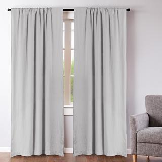 Washed Linen Drape Panel, Set of 2