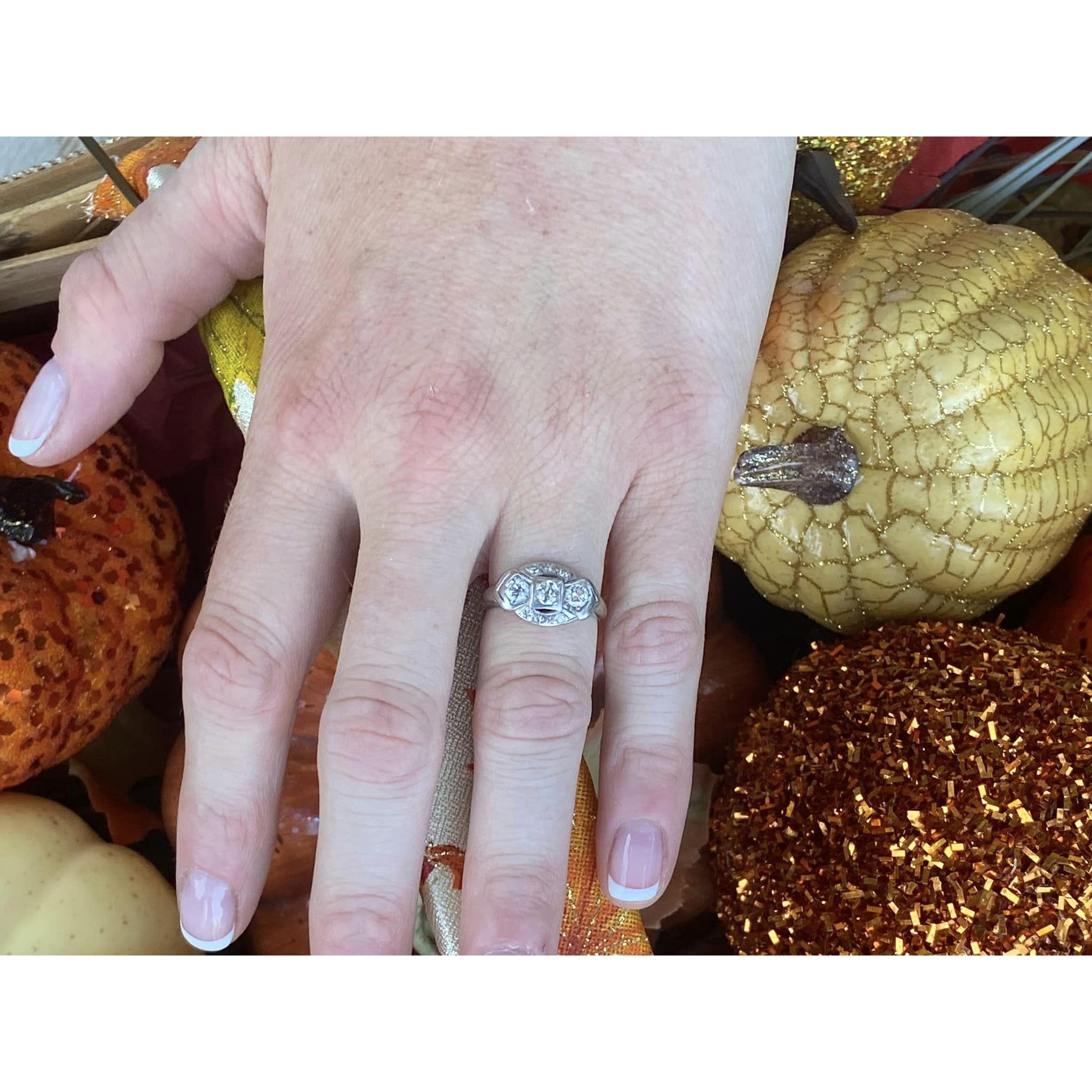 The engagement ring!