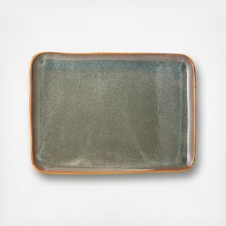 Glaze Finish Rectangle Stoneware Platter