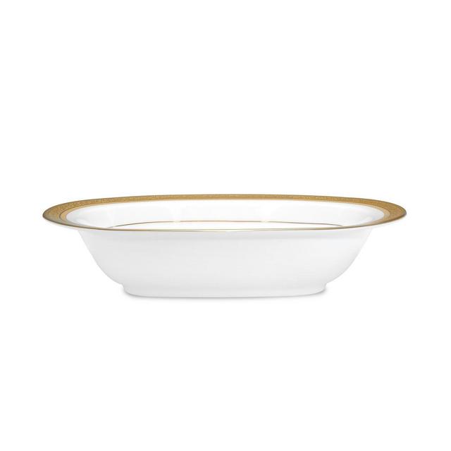 Noritake Summit Gold Oval Vegetable Bowl, 24 Oz.