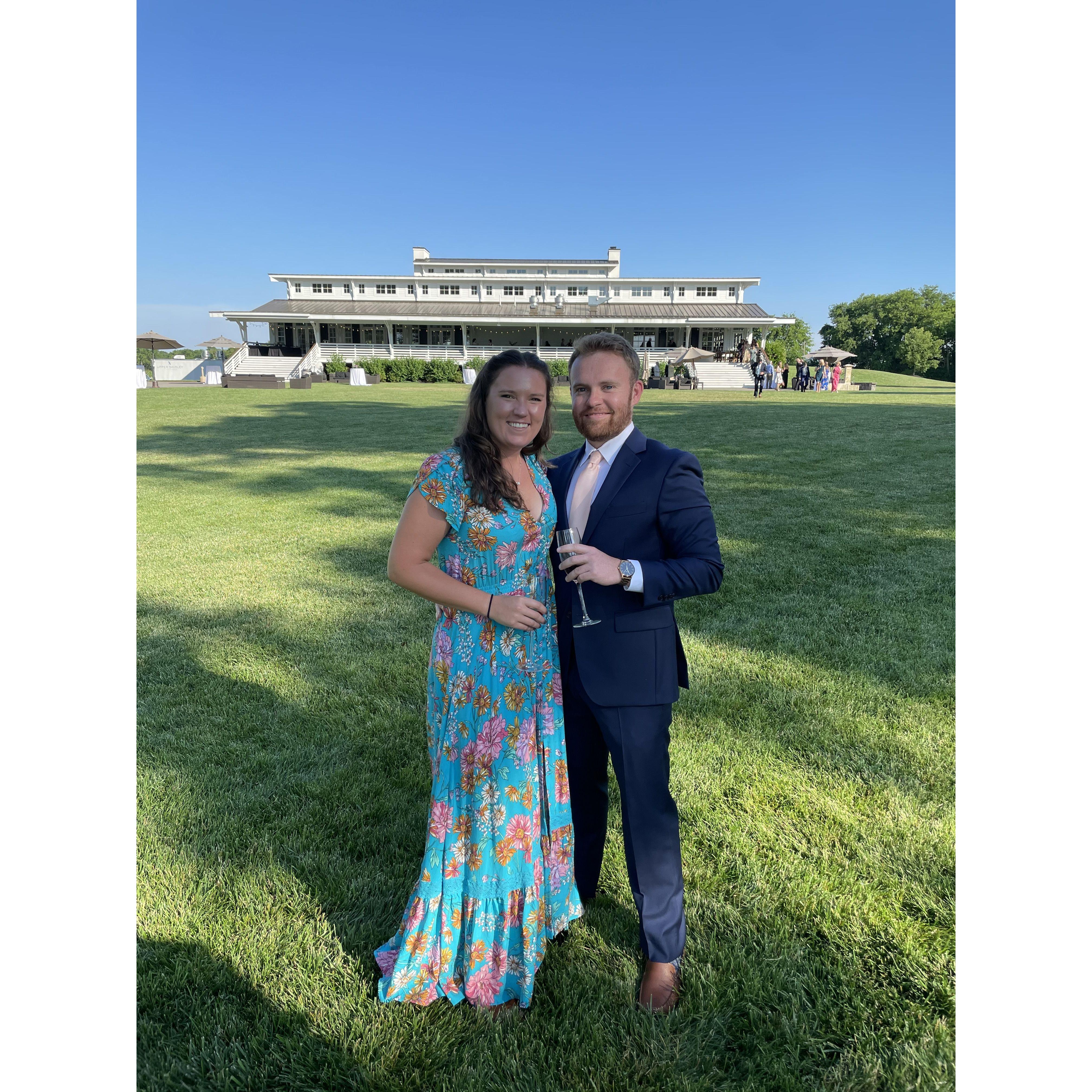 Our first wedding together
