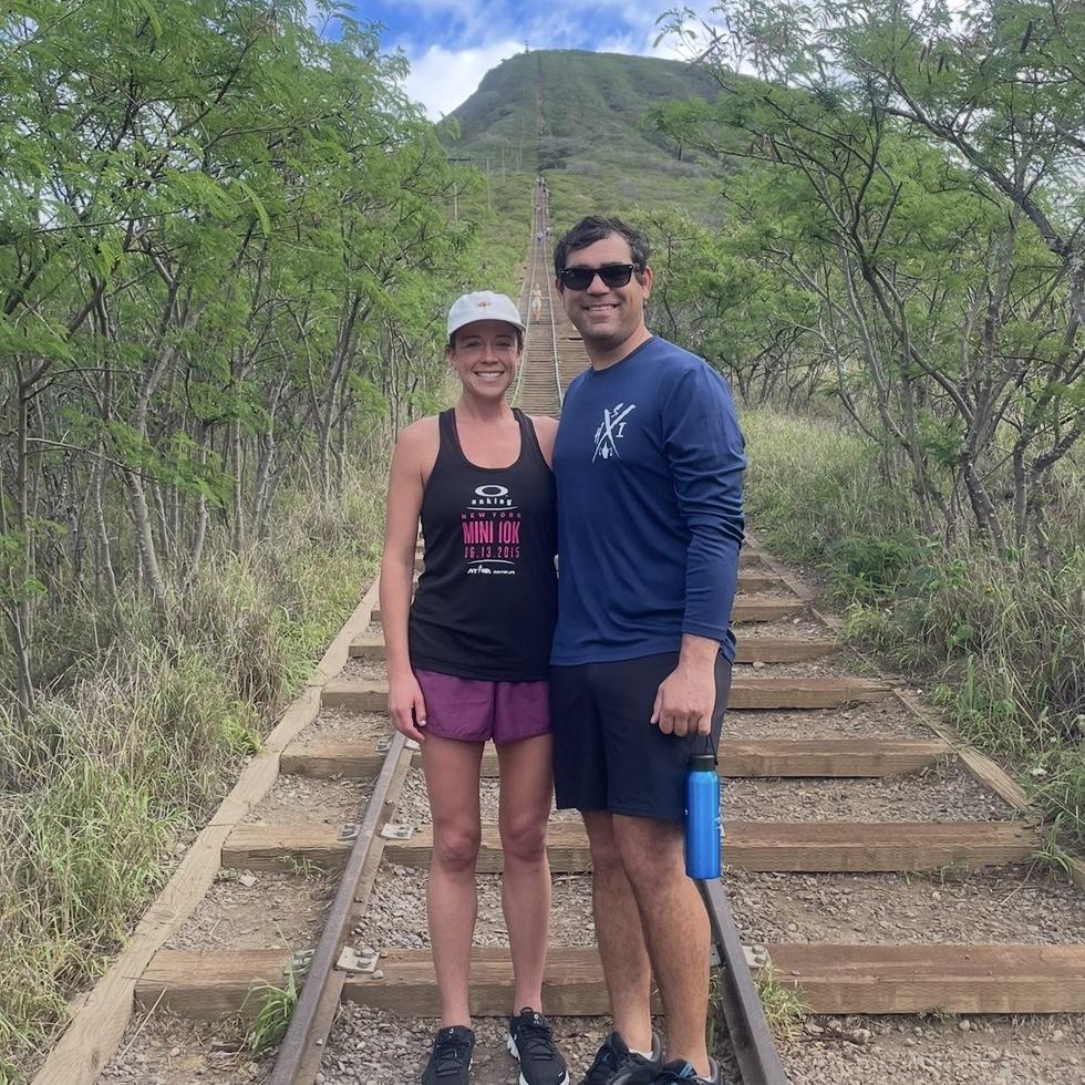 November: morning hike in Oahu.