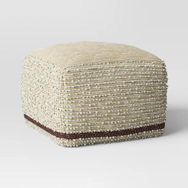 Branchville Square Pouf Cream Boucle - Threshold™