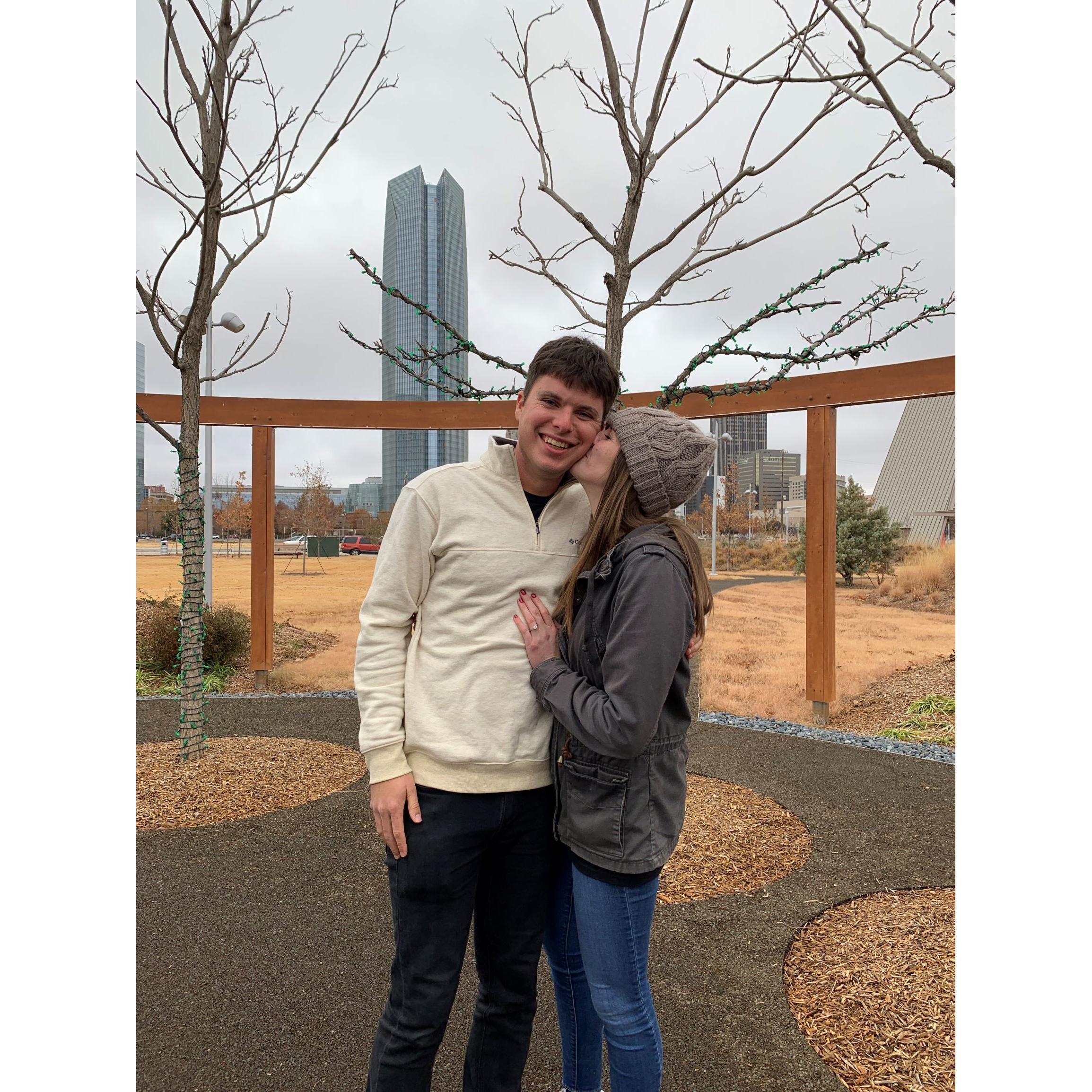 On a dreary, drizzly, chilly day, we got engaged in the most wonderful way!