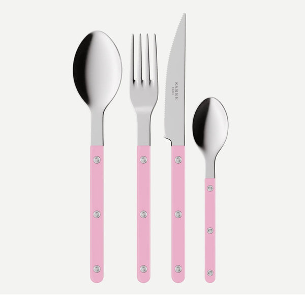 Bistrot Solid, Pink - 4 pieces cutlery set