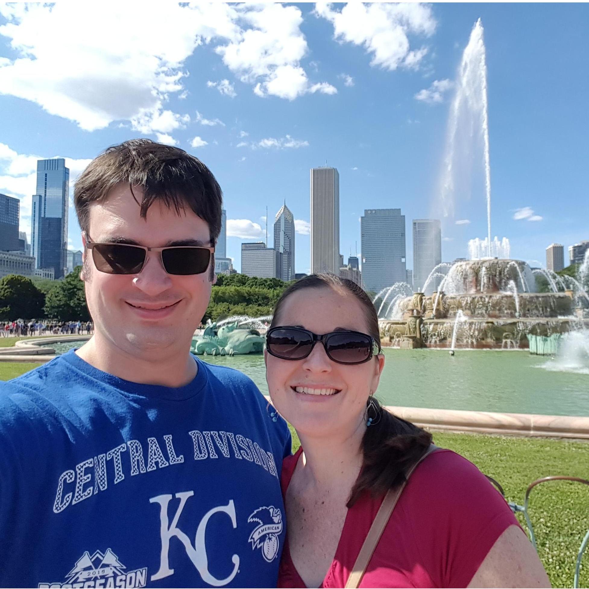 Chicago - Buckingham Fountain in Grant Park 2017
