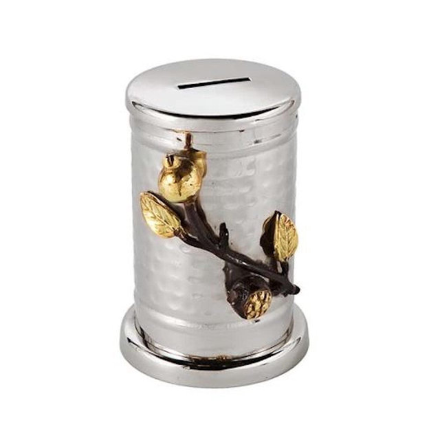 Yair Emanuel Tzedakah Box - Hammer Work + Pomegranates
