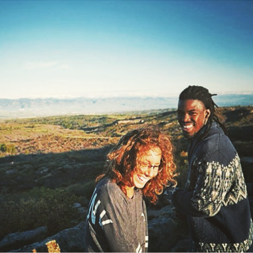 The first photo we took together overlooking the Colorado mountains!