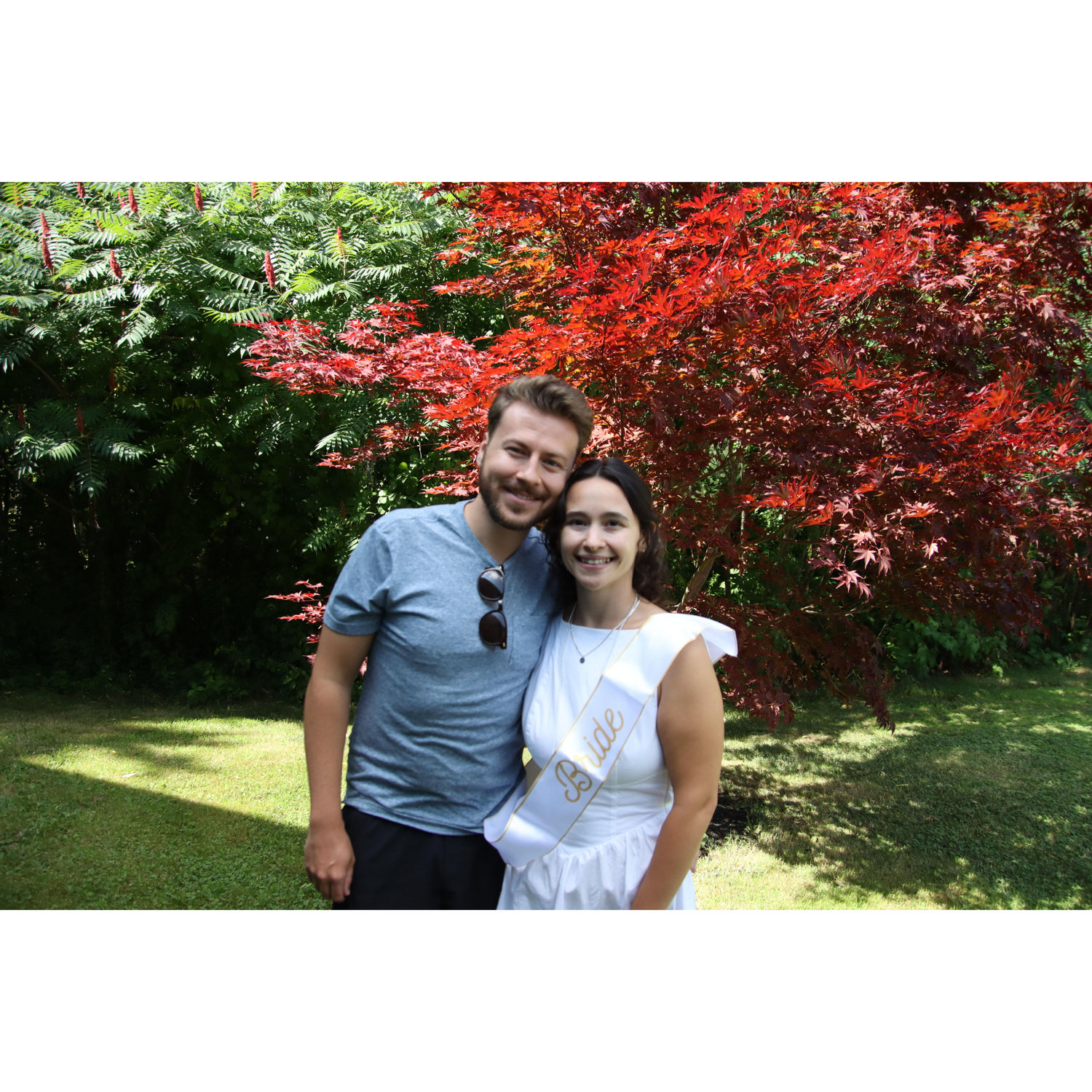 Chris crashed the end of Tessa's bridal shower! 07/2025