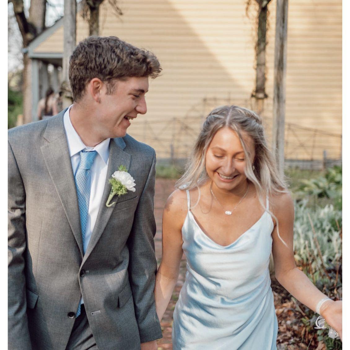 Hailey and Chase's final school dance together, senior prom.